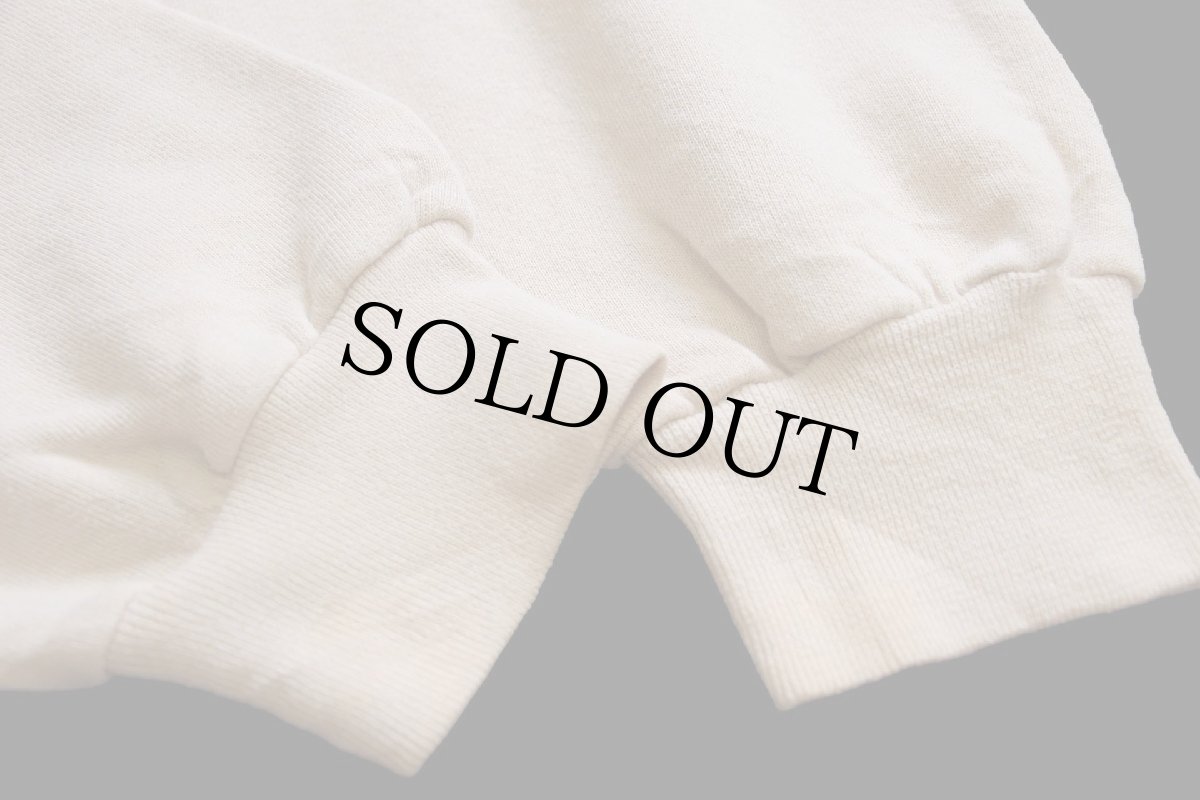 画像6: 90s メキシコ製 RUSSELLラッセル 無地 前V スウェット カーキ L★ブランク (6)