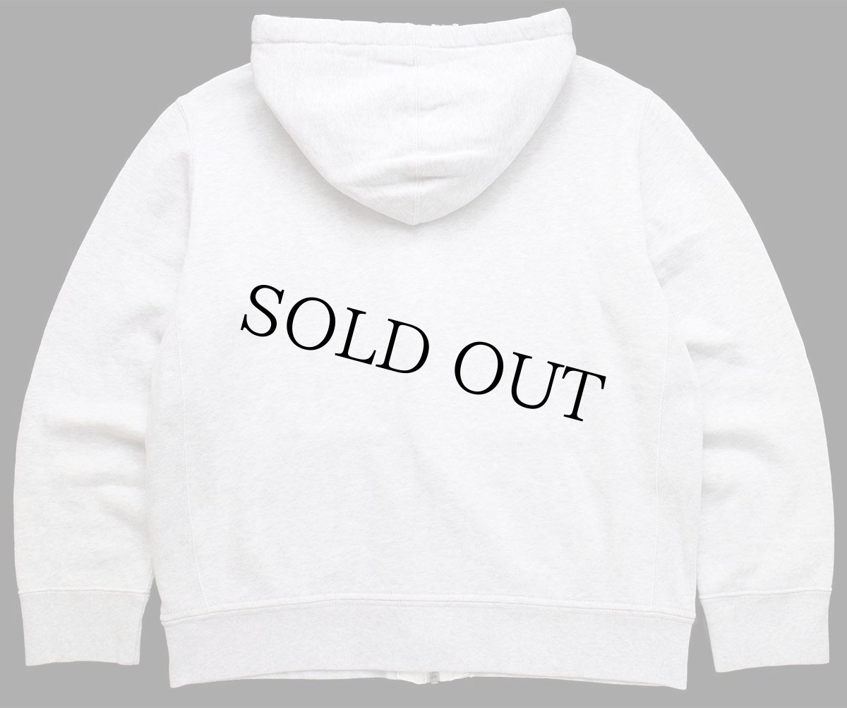 画像2: ポロ ラルフローレン ワンポイント フード裏サーマル スウェット ジップパーカー 杢グレー XL (2)