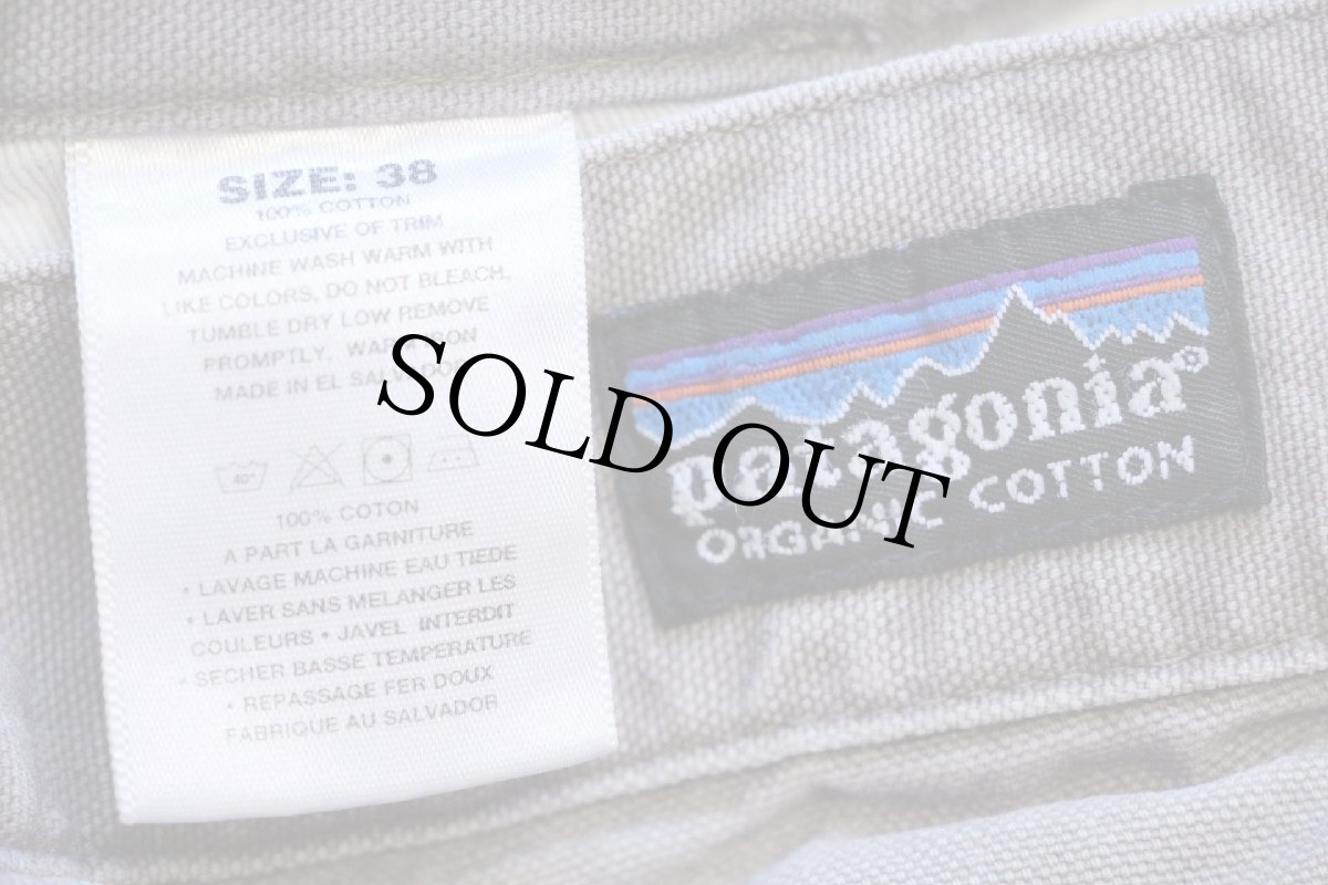 画像6: 00s patagoniaパタゴニア オーガニックコットン キャンバス パンツ グレー w38 (6)