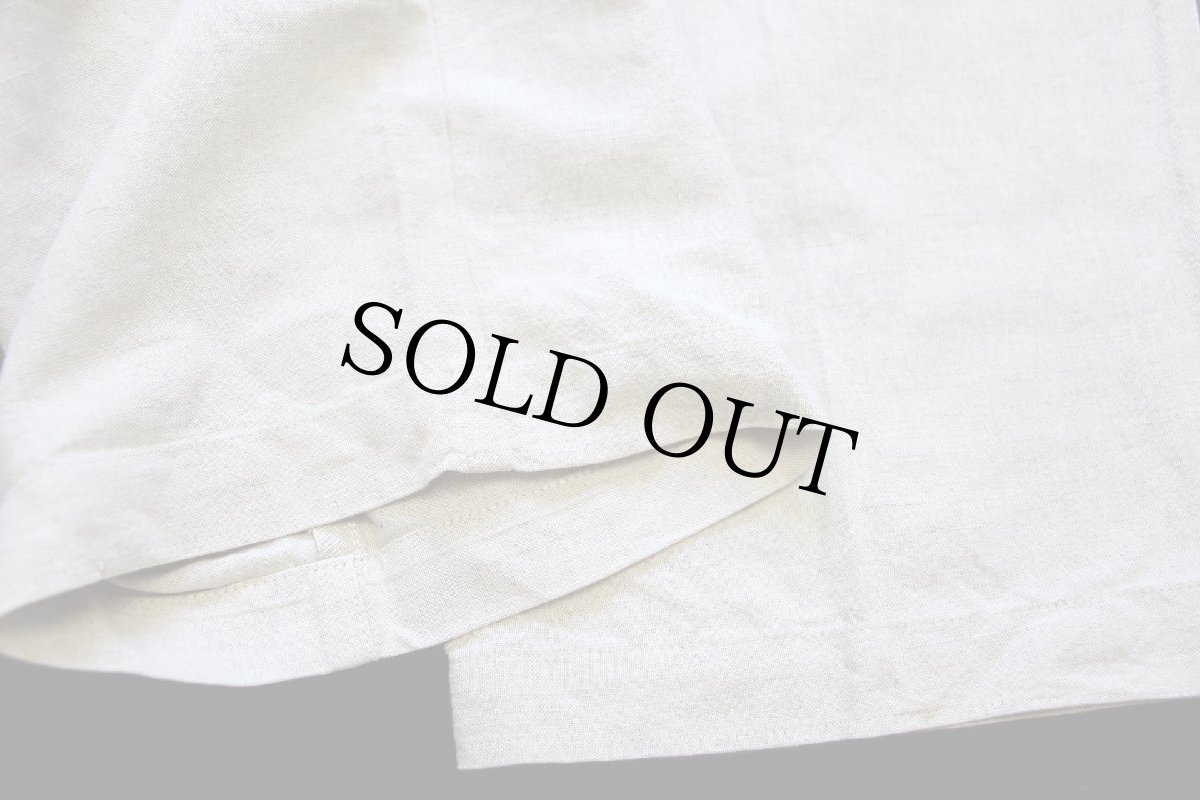 画像7: 90s EddieBauerエディーバウアー ツータック スラックス リネン×コットンパンツ ベージュ w38 L30 (7)