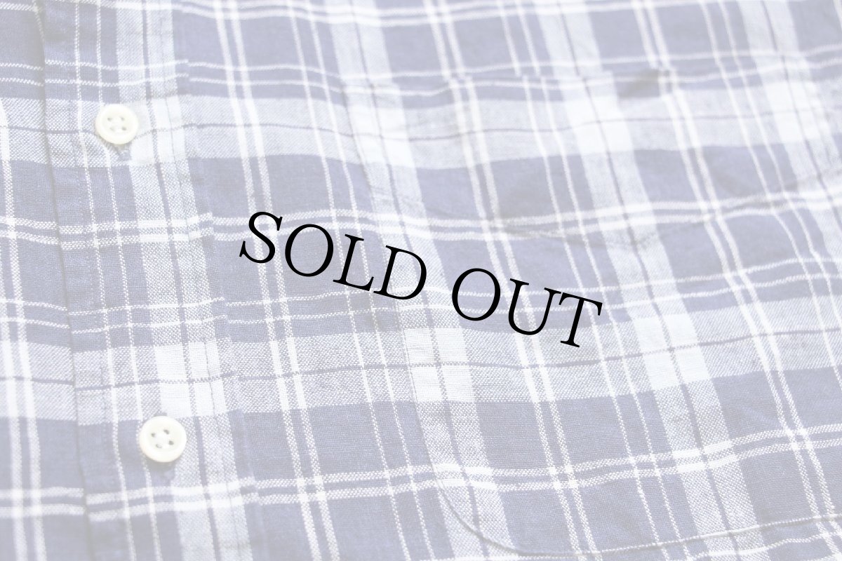 画像5: 00s ラルフローレン BLAKE タータンチェック ポケット付き ボタンダウン リネンシャツ L (5)