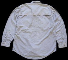 画像2: 90s USA製 GRAMICCIグラミチ ナイロンシャツ グレーベージュ (2)