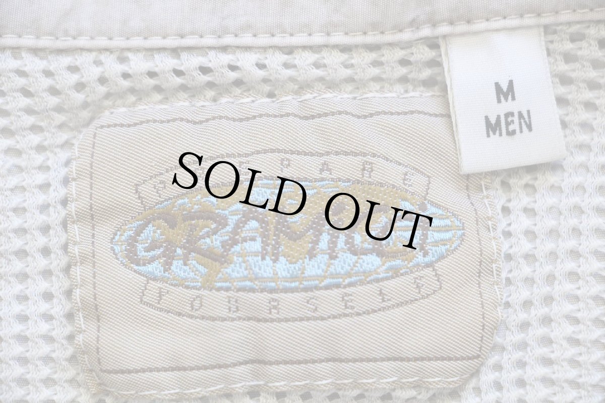 画像4: 90s USA製 GRAMICCIグラミチ ナイロンシャツ グレーベージュ (4)