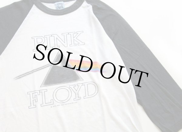 80s USA製 PINK FLOYDピンクフロイド 七分袖 ラグラン バンドTシャツ