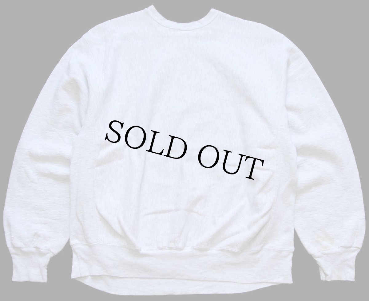 画像2: 90s USA製 MV SPORT 米軍 NAVY U.S.NAVAL ACADEMY ロゴ リバースウィーブ スウェット ボロ 杢ライトグレー XXL★特大 (2)