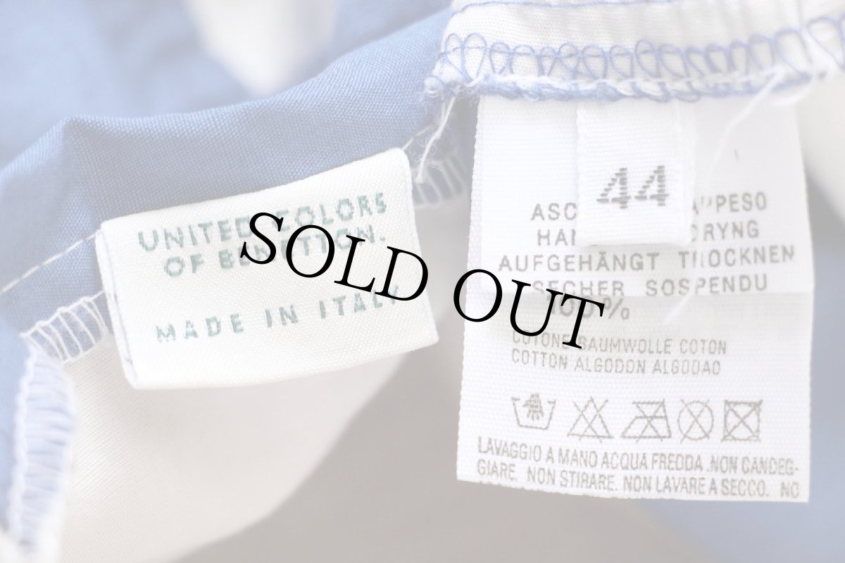 画像5: 90s イタリア製 BENETTONベネトン B65 フェルトパッチ マルチカラー 切り替え ノースリーブ コットンパーカー トリコカラー 44 (5)