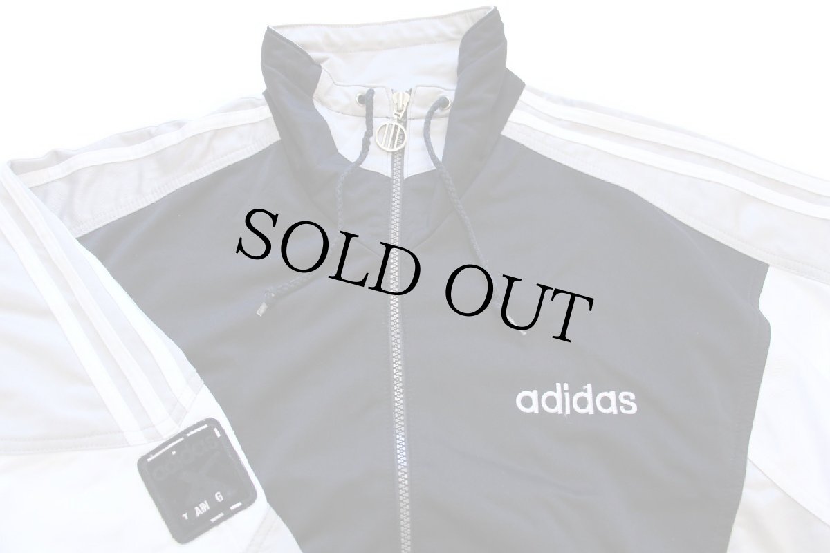 画像3: 90s adidasアディダス TRAINING ロゴ刺繍 マルチカラー ハイネック トラックジャケット S★ジャージ (3)