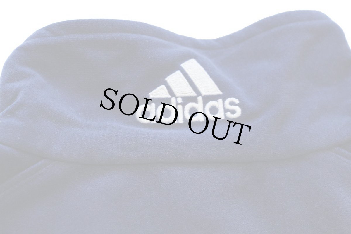 画像4: 90s adidasアディダス パフォーマンス ロゴ刺繍 マルチカラー 切り替え ベロア トラックジャケット M★ジャージ (4)