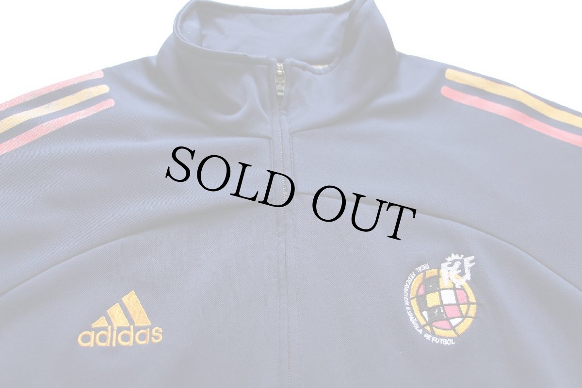 画像3: 00s adidasアディダス REAL FEDERACION ESPANOLA DE FUTBOL スペイン代表 刺繍 トラックジャケット M★ジャージ (3)