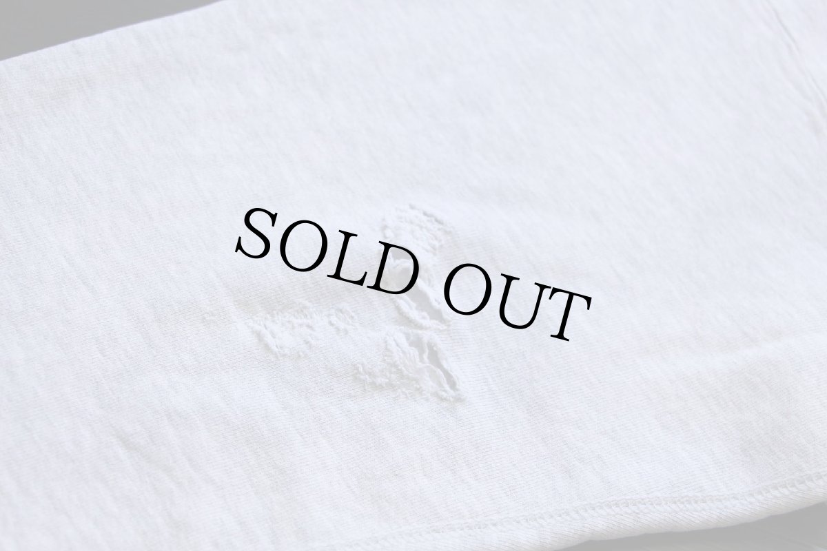 画像7: 90s USA製 MV SPORT 米軍 NAVY U.S.NAVAL ACADEMY ロゴ リバースウィーブ スウェット ボロ 杢ライトグレー XXL★特大 (7)