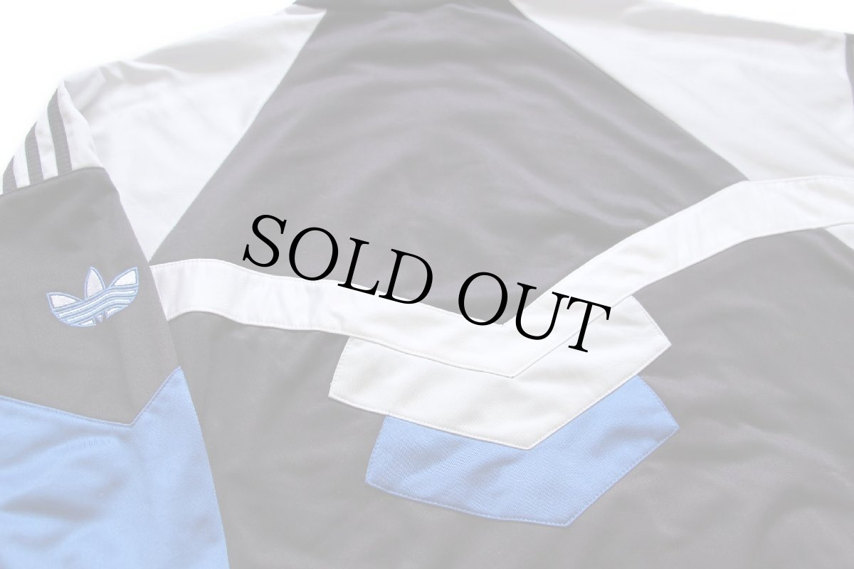 画像4: 90s adidasアディダス トレフォイル ロゴ刺繍 マルチカラー ハイネック ドルマンスリーブ トラックジャケット★ジャージ (4)