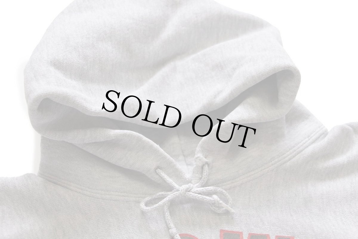 画像4: 80s USA製 SOFFE BROWN FOOTBALL アメフト リバースウィーブ スウェットパーカー 杢グレー M★フーディー (4)