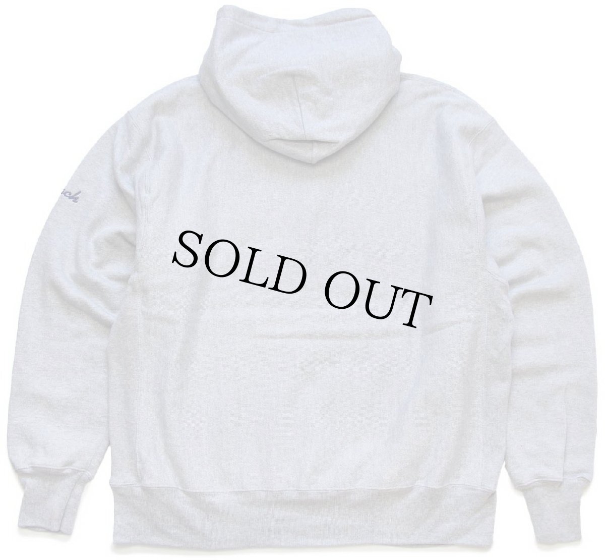 画像2: 00s Championチャンピオン MVC CHAMPIONS HOCKEY Coach 刺繍 リバースウィーブ スウェットパーカー 杢グレー XL (2)