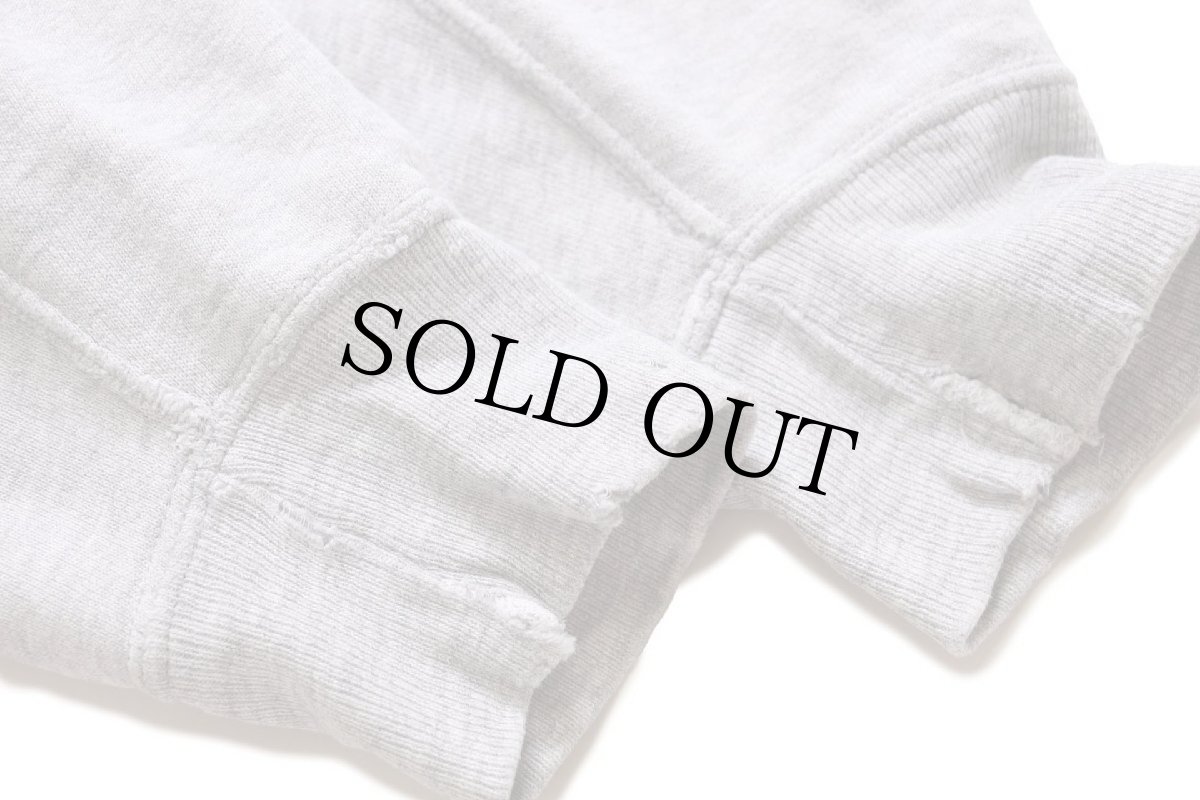 画像7: 80s USA製 SOFFE BROWN FOOTBALL アメフト リバースウィーブ スウェットパーカー 杢グレー M★フーディー (7)