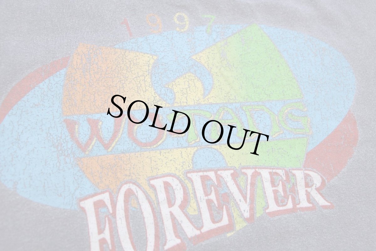 画像4: WU-TANG FOREVER 1997 ウォッシュ加工 Tシャツ チャコールグレー (4)