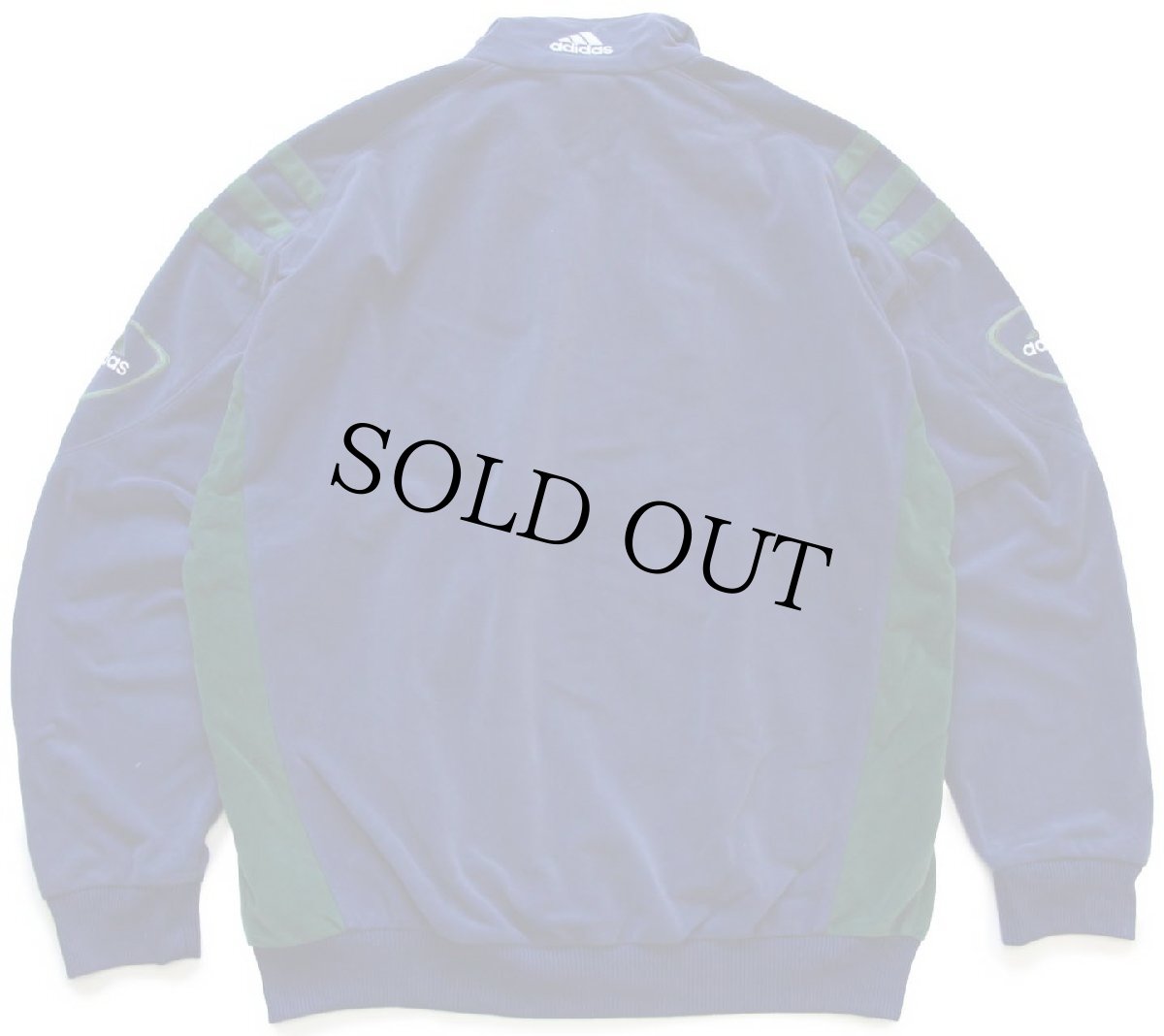 画像2: 90s adidasアディダス パフォーマンス ロゴ刺繍 マルチカラー 切り替え ベロア トラックジャケット M★ジャージ (2)