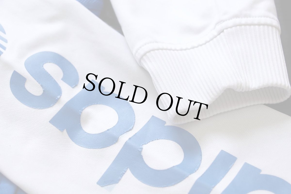 画像6: adidasアディダス CHILE62 トレフォイル ロゴ ツートン ハイネック トラックジャケット 白×青 M★ジャージ (6)