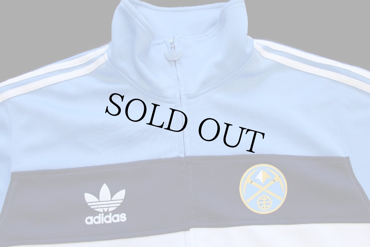 画像3: adidasアディダス トレフォイル NBA DENVER NUGGETS ロゴ マルチカラー ハイネック トラックジャケット XL★ジャージ (3)