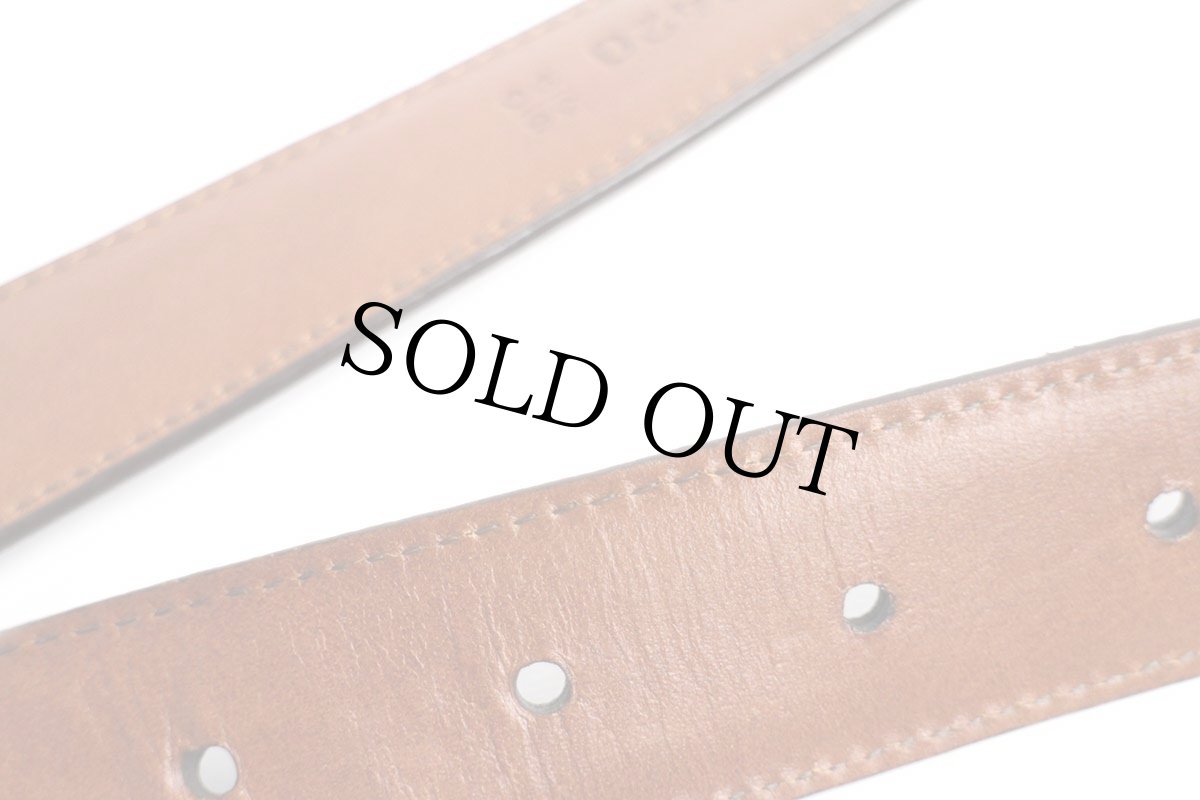 画像7: 90s USA製 LANDS'ENDランズエンド レザーベルト バーガンディ 36/90 (7)