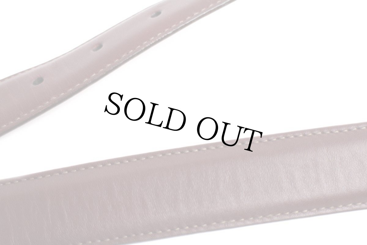 画像6: 90s USA製 LANDS'ENDランズエンド レザーベルト バーガンディ 36/90 (6)