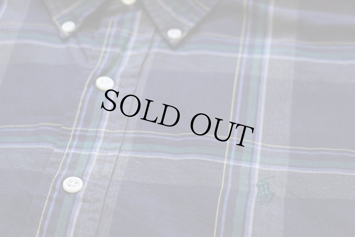 画像4: 00s ラルフローレン BLAKE タータンチェック ボタンダウン コットンシャツ★76 (4)