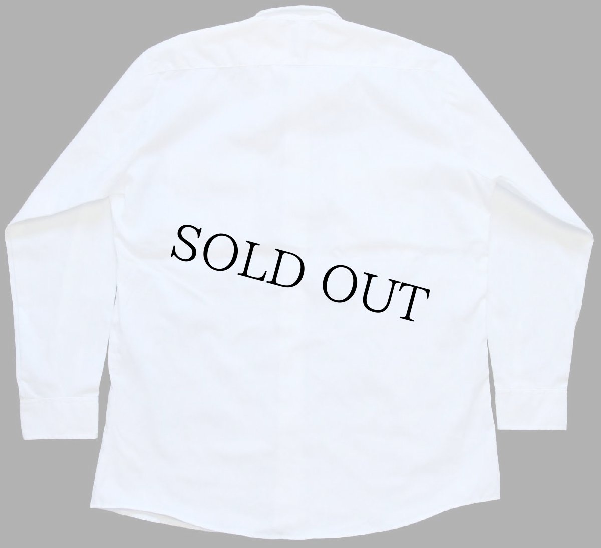 画像2: 90s USA製 BIGMACビッグマック 無地 ワークシャツ 白 L-R (2)