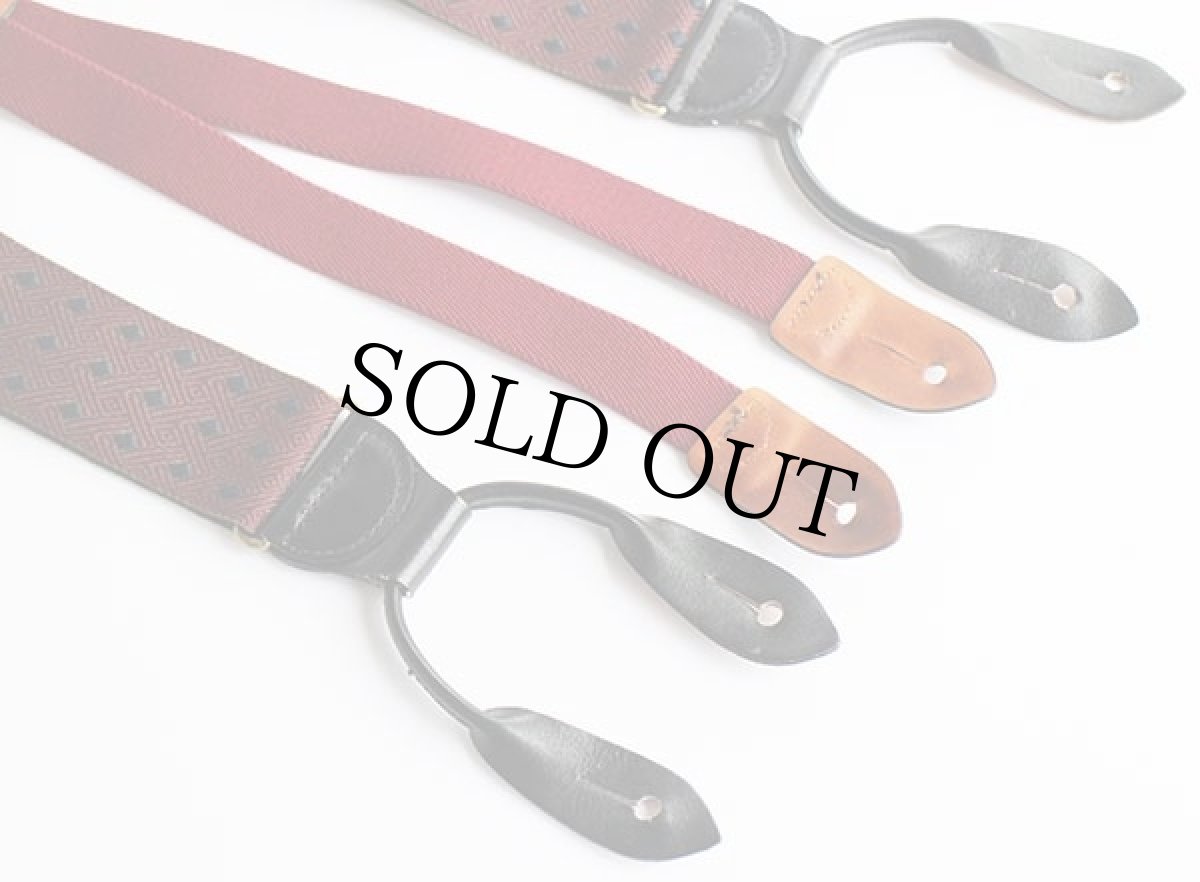 画像3: USA製 COLE-HAANコールハーン 織り柄 ボタンタブ式 サスペンダー★41 (3)