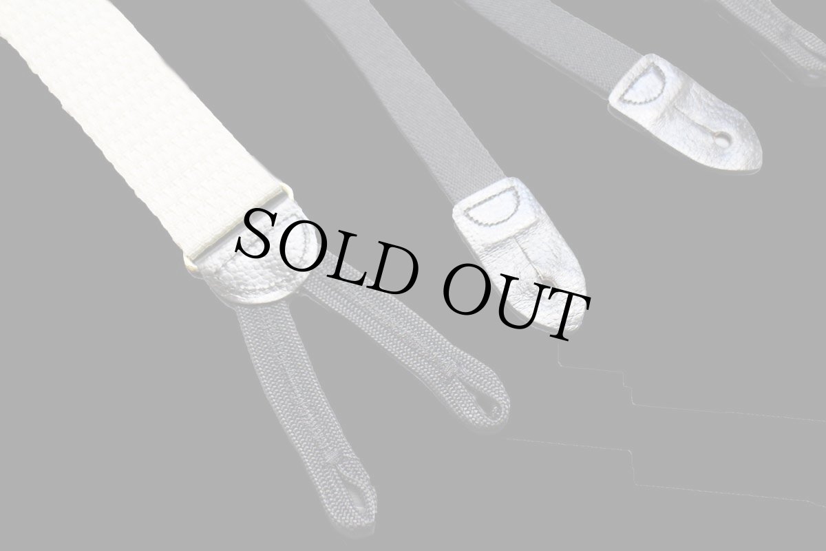 画像6: USA製 COLE-HAANコールハーン 織り柄 ボタンタブ式 サスペンダー ホワイト★89 (6)