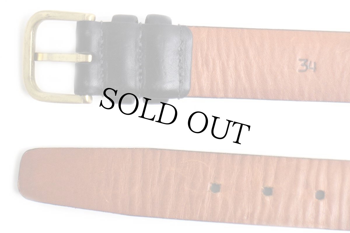 画像3: 90s USA製 UNKNOWN グローブ レザーベルト 黒 34 (3)