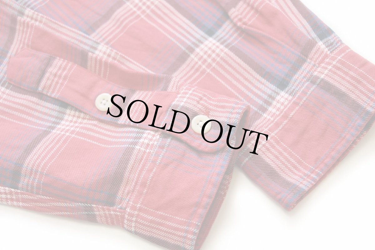 画像6: 00s ポロ ラルフローレン チェック チンスト付き ガチャポケ コットン ワーク ライトネルシャツ XL (6)