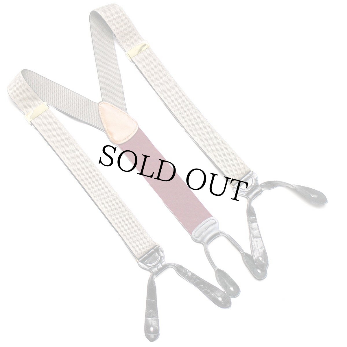 画像2: TRAFALGAR 織り柄 ボタンタブ式 サスペンダー★88 (2)