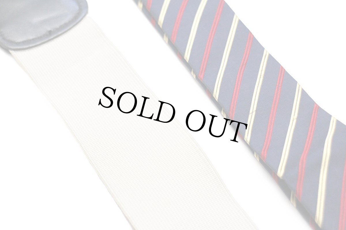 画像7: 英国製 JoS.A.BANK レジメンタルストライプ ボタンタブ式 サスペンダー★90 (7)