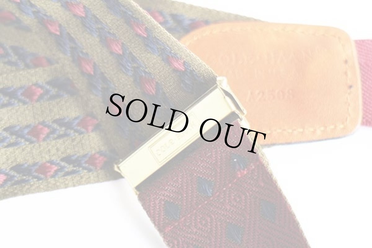 画像4: USA製 COLE-HAANコールハーン 織り柄 ボタンタブ式 サスペンダー★41 (4)