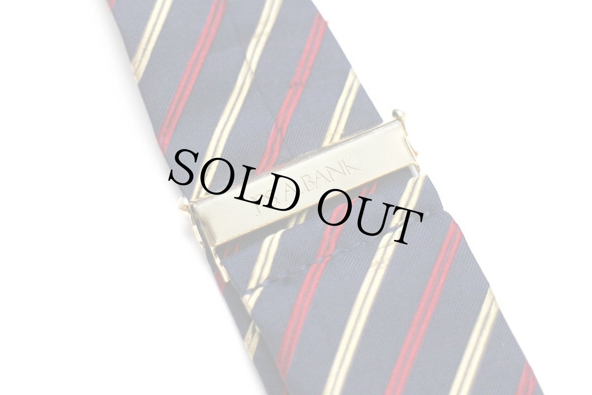 画像4: 英国製 JoS.A.BANK レジメンタルストライプ ボタンタブ式 サスペンダー★90 (4)