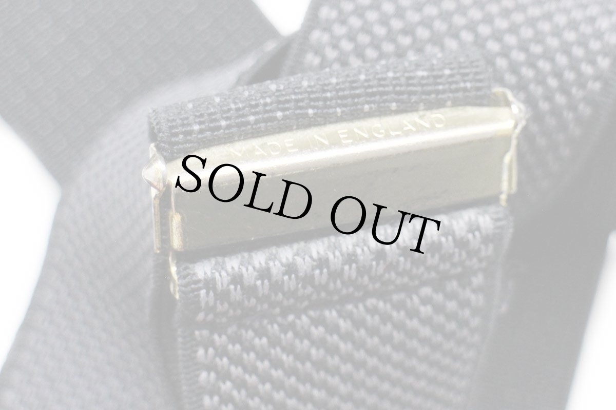 画像6: 英国製 CAS GERMANY 織り柄 クリップ式 サスペンダー ブラック×グレー★93 (6)