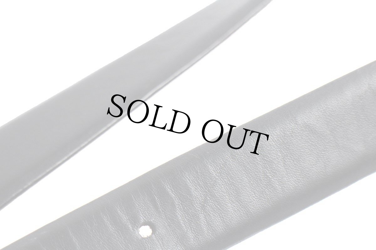 画像5: 90s USA製 UNKNOWN グローブ レザーベルト 黒 34 (5)