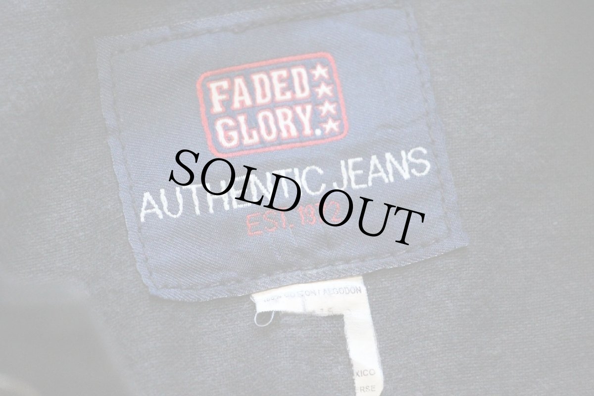 画像4: 00s FADED GLORY ブラック デニムジャケット 4ポケット (4)