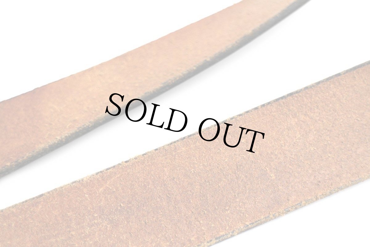 画像5: 80s USA製 TOP GRAIN OIL TAN レザーベルト 黒 32 (5)