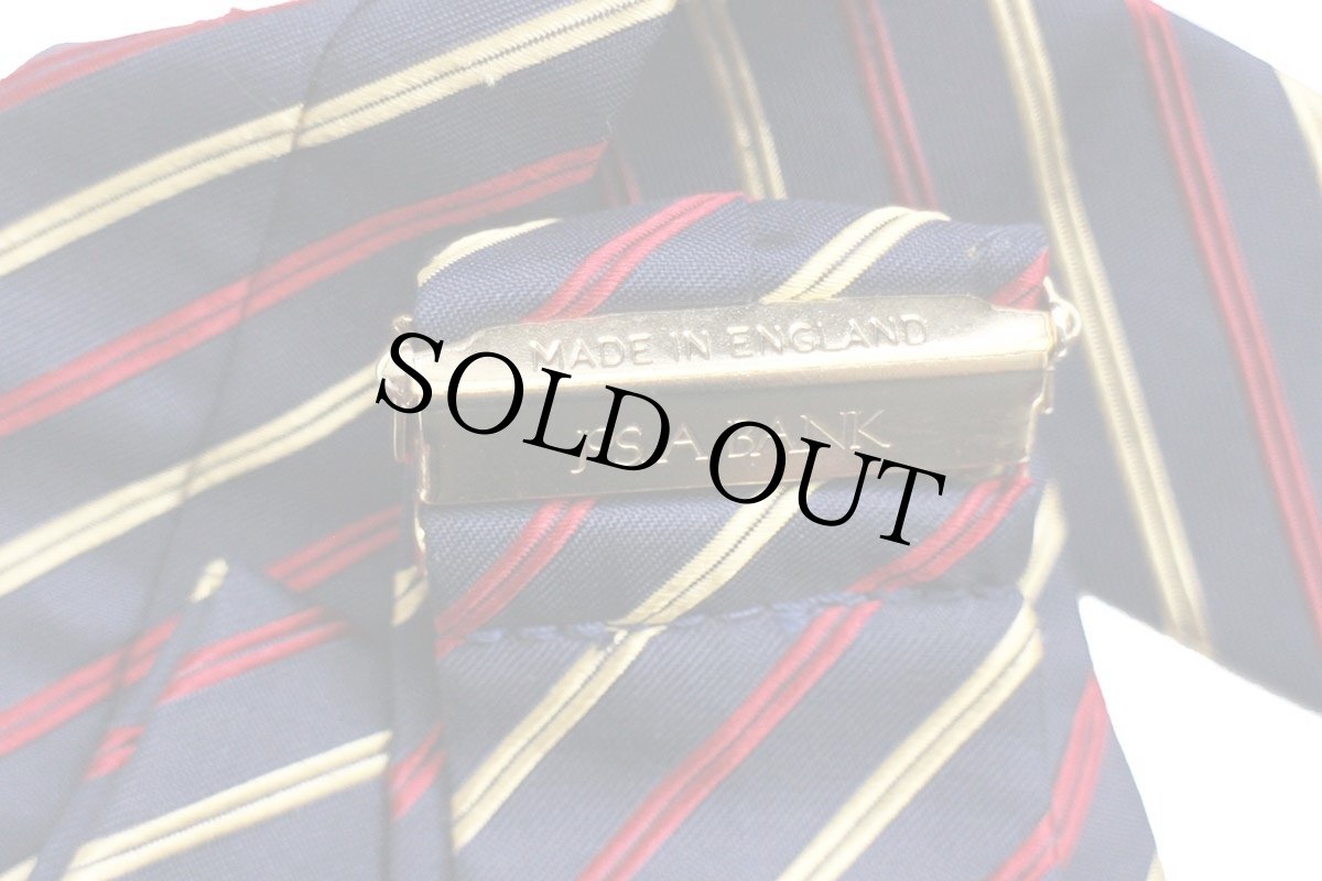 画像5: 英国製 JoS.A.BANK レジメンタルストライプ ボタンタブ式 サスペンダー★90 (5)