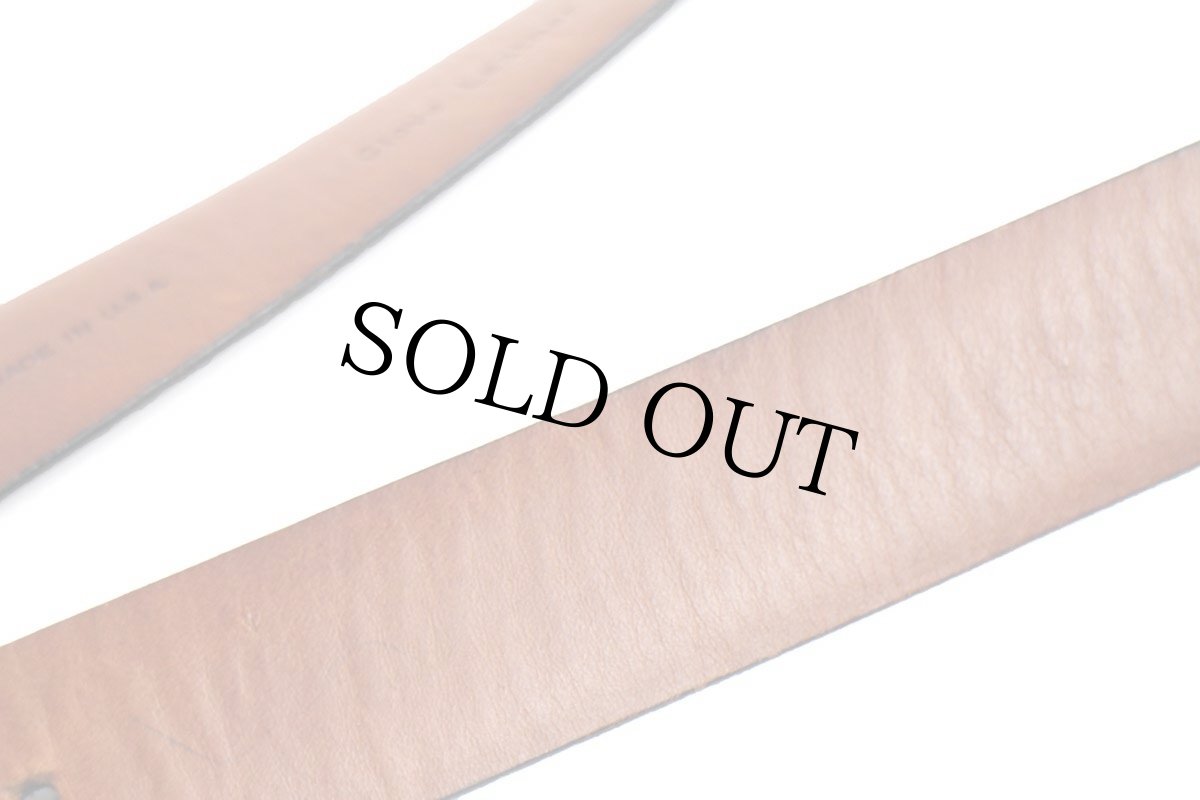 画像6: 90s USA製 UNKNOWN グローブ レザーベルト 黒 34 (6)