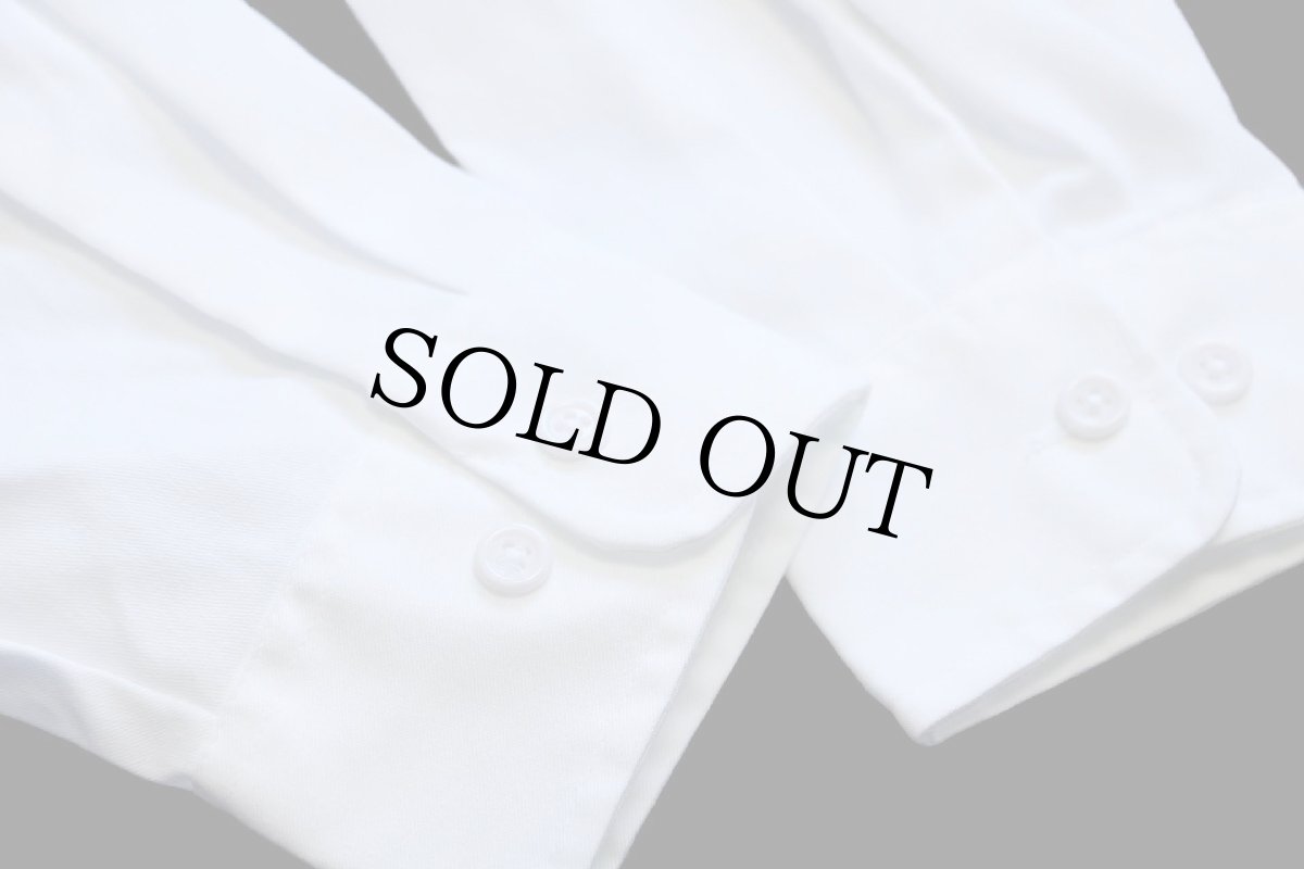 画像5: 90s USA製 BIGMACビッグマック 無地 ワークシャツ 白 L-R (5)