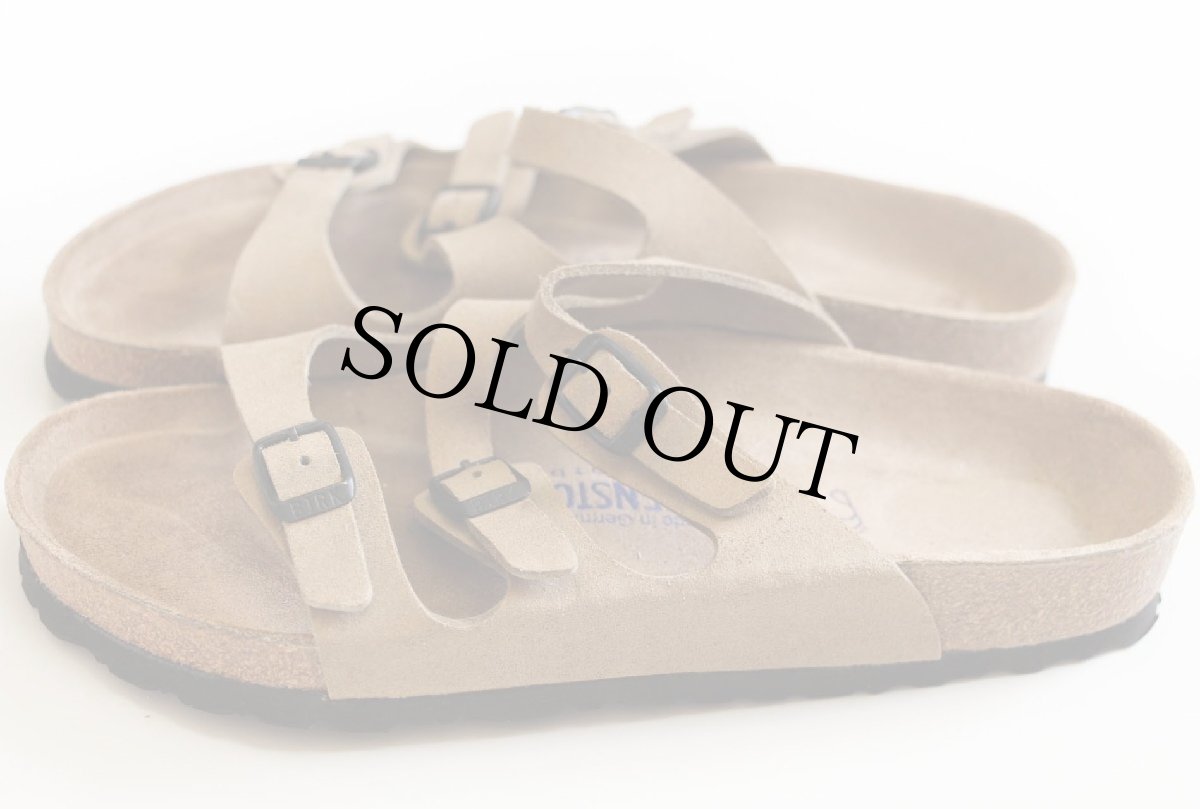 画像2: ドイツ製 BIRKENSTOCKビルケンシュトック Florida フロリダ サンダル ソフトフットベッド 薄茶 38/24.5 (2)