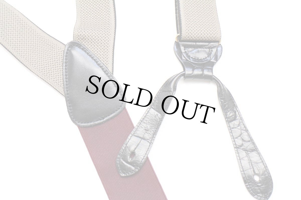 画像4: TRAFALGAR 織り柄 ボタンタブ式 サスペンダー★88 (4)