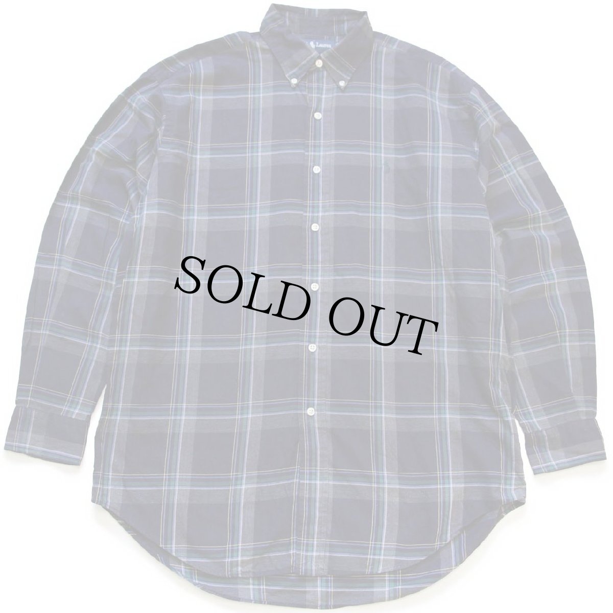 画像1: 00s ラルフローレン BLAKE タータンチェック ボタンダウン コットンシャツ★76 (1)