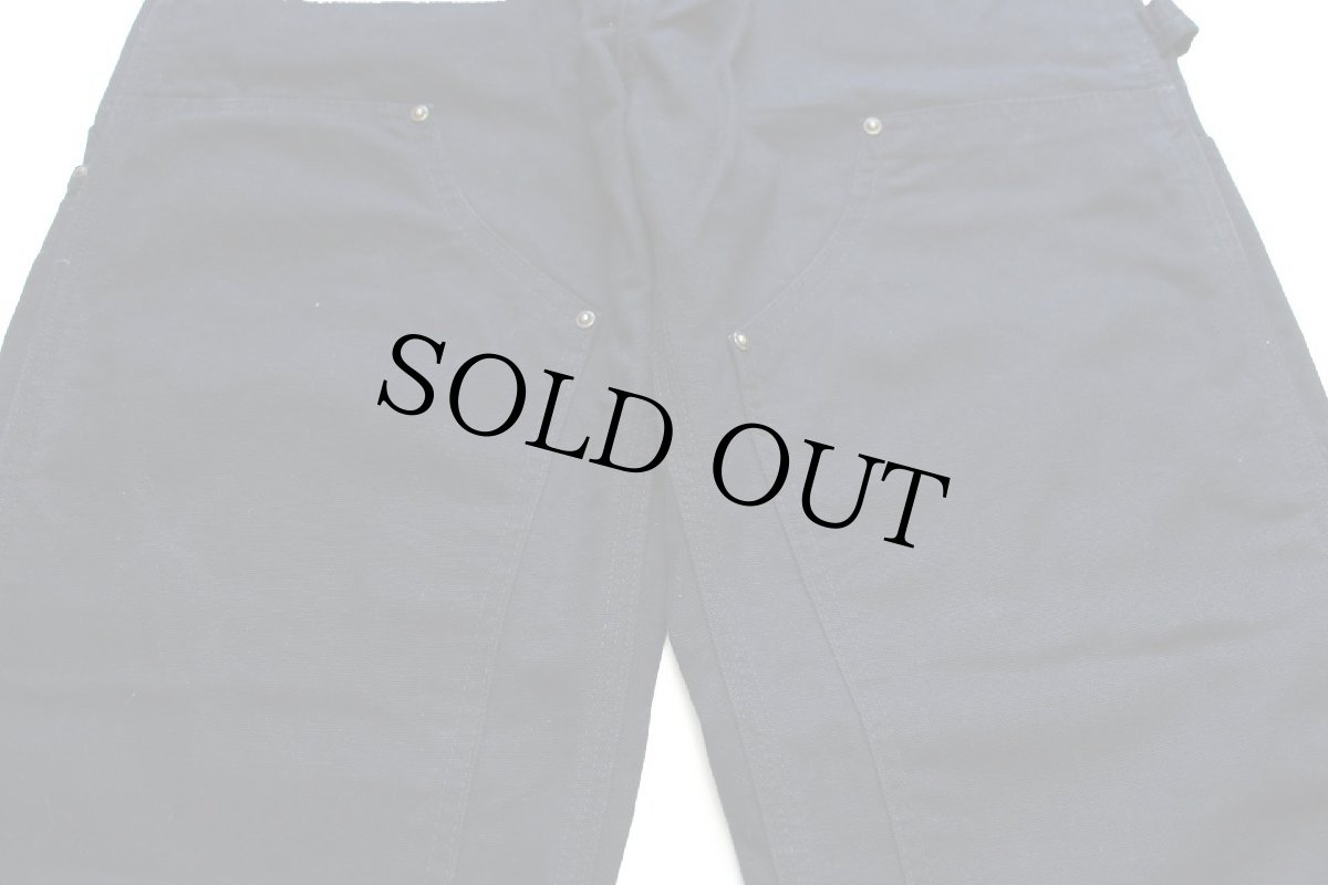 画像6: メキシコ製 carharttカーハート ダブルニー ダック地 ペインターパンツ 黒 w30 L32 (6)