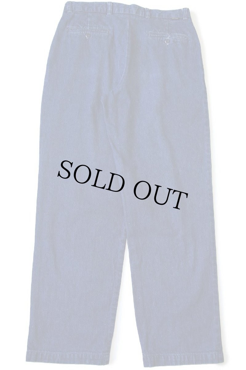 画像3: 00s DOCKERSドッカーズ ツータック デニム トラウザーズ w34 L32★Levi'sリーバイス (3)