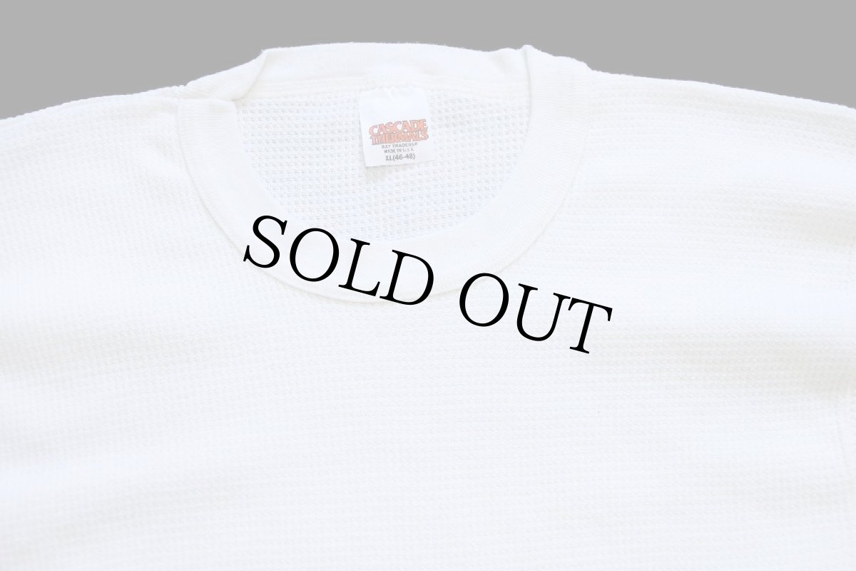 画像4: 90s USA製 CASCADE THERMALS サーマルシャツ ナチュラル (4)