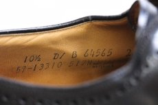 画像5: USA製 Johnston & Murphy ジョンストン&マーフィー ウイングチップ レザーシューズ 黒 10.5D★革靴 (5)