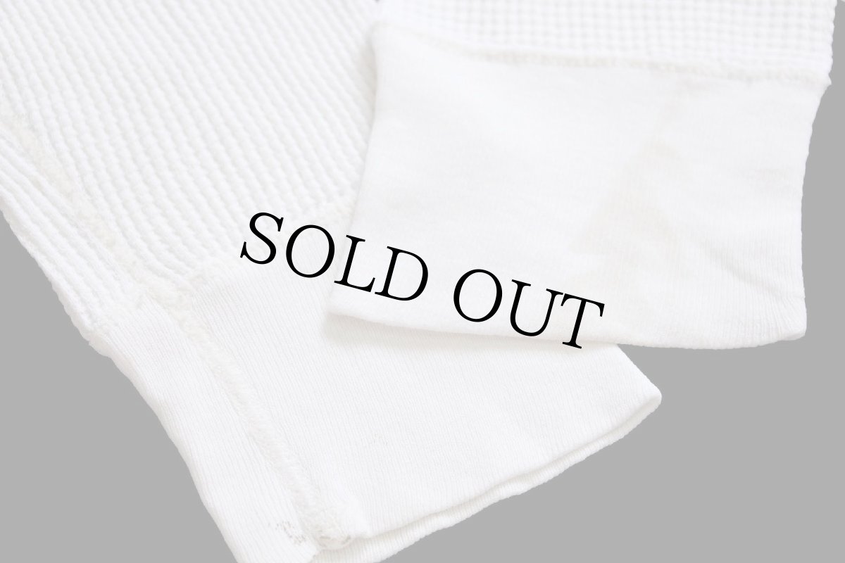 画像6: 90s USA製 J.E.MORGAN コットン サーマルシャツ ナチュラル L (6)