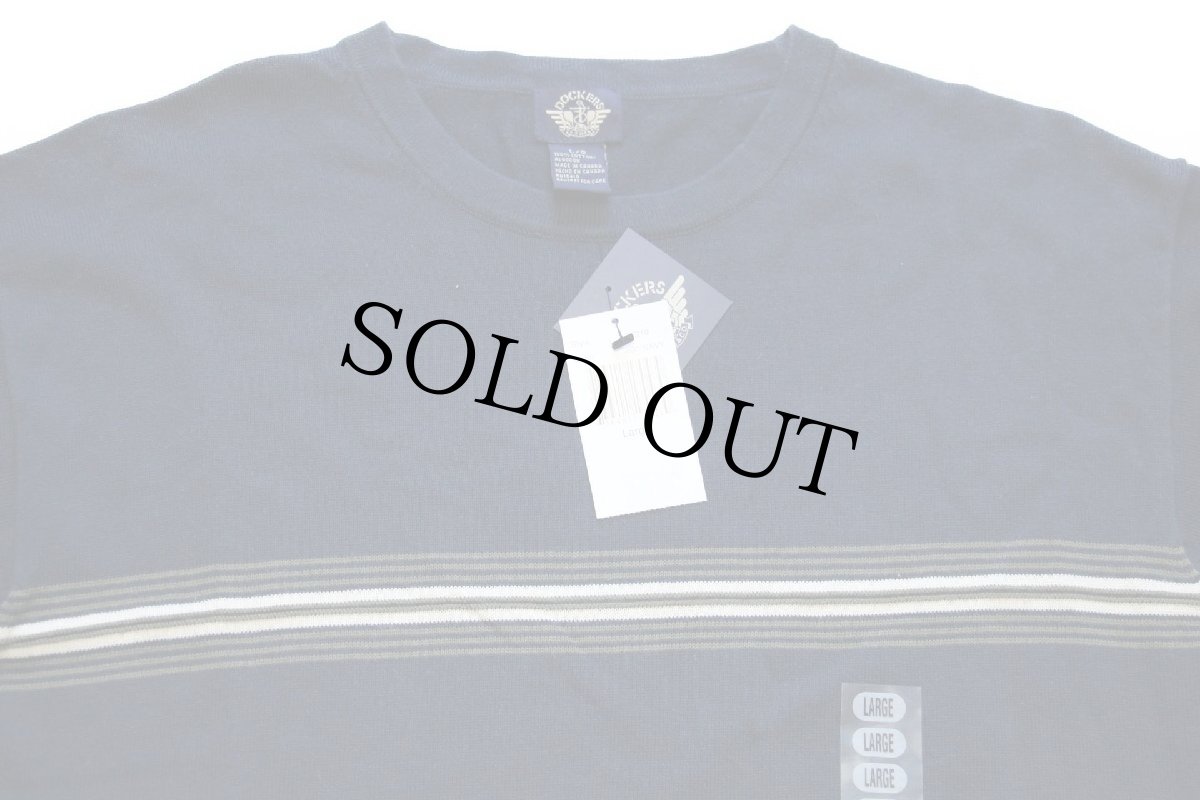 画像4: デッドストック★90s カナダ製 DOCKERSドッカーズ ライン入り コットンニット セーター 濃紺 L★Levi'sリーバイス (4)